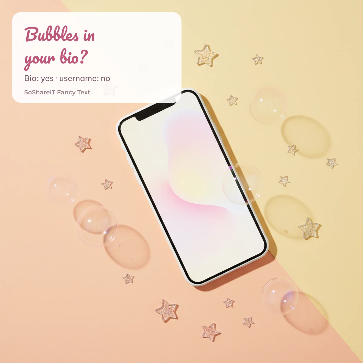 Bubble text on Discord Instagram and CODM