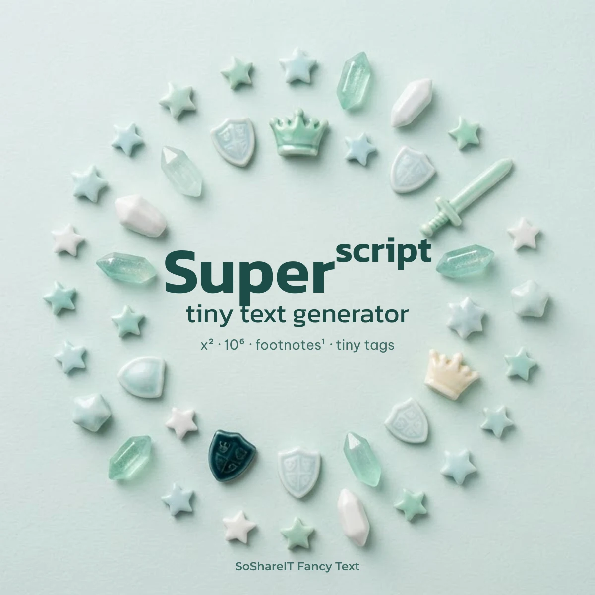 Superscript generator tiny text to copy