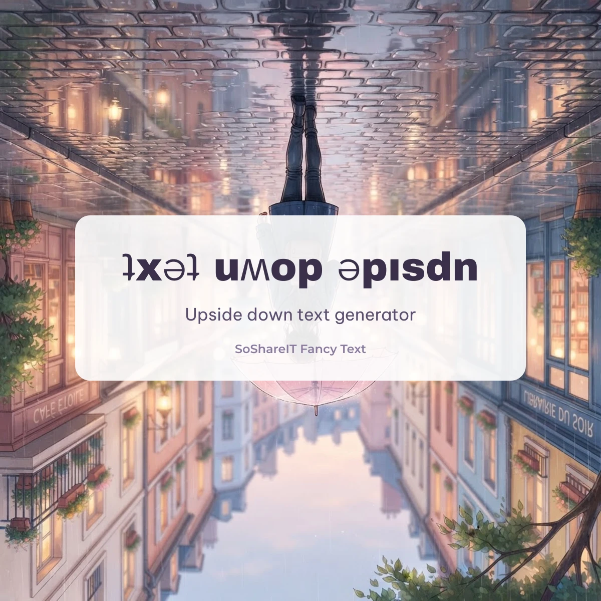 Upside down text generator flip text